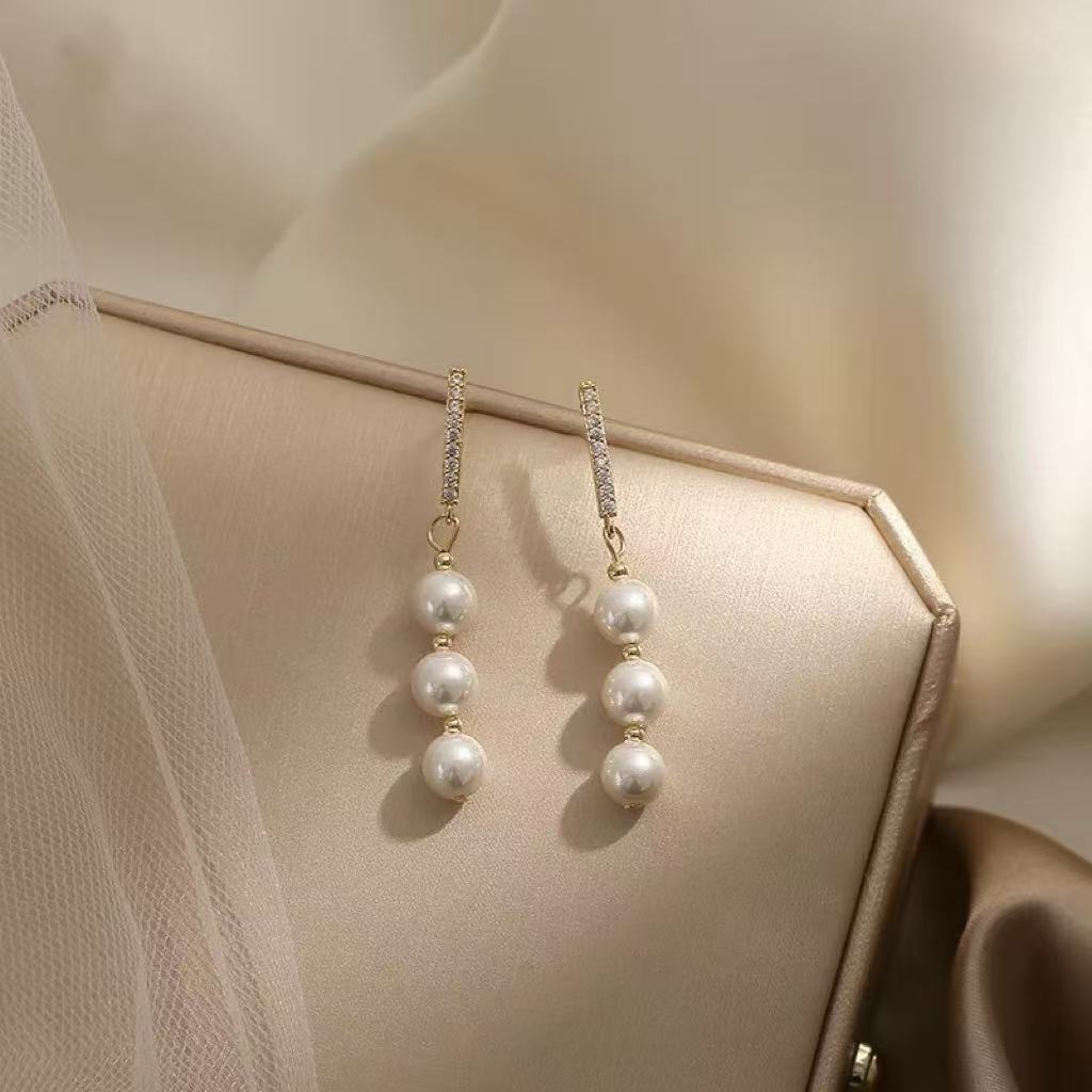 Women's Elegant Long Tassel Clip-on Earrings, No Piercing Required